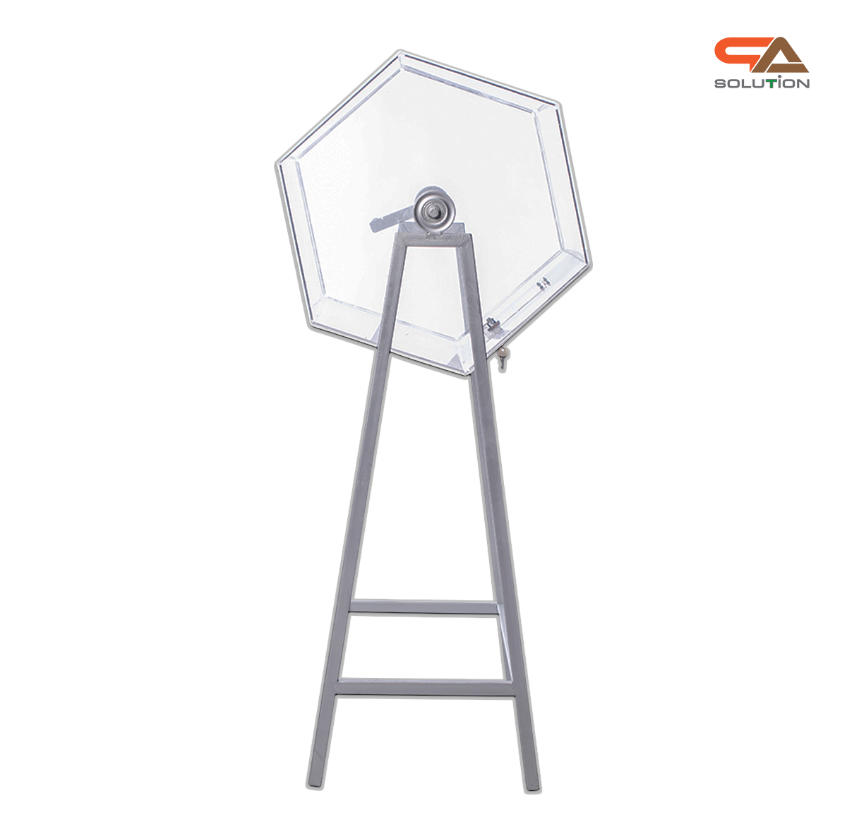 เช่ากล่องอะคริลิคจับรางวัล ตั้งพื้น หมุนได้360 องศา ขนาดกล่อง (W)80 x (D)58 x (H)132.5 cm. ฝาเปิดพร้อมกุญแจล็อค