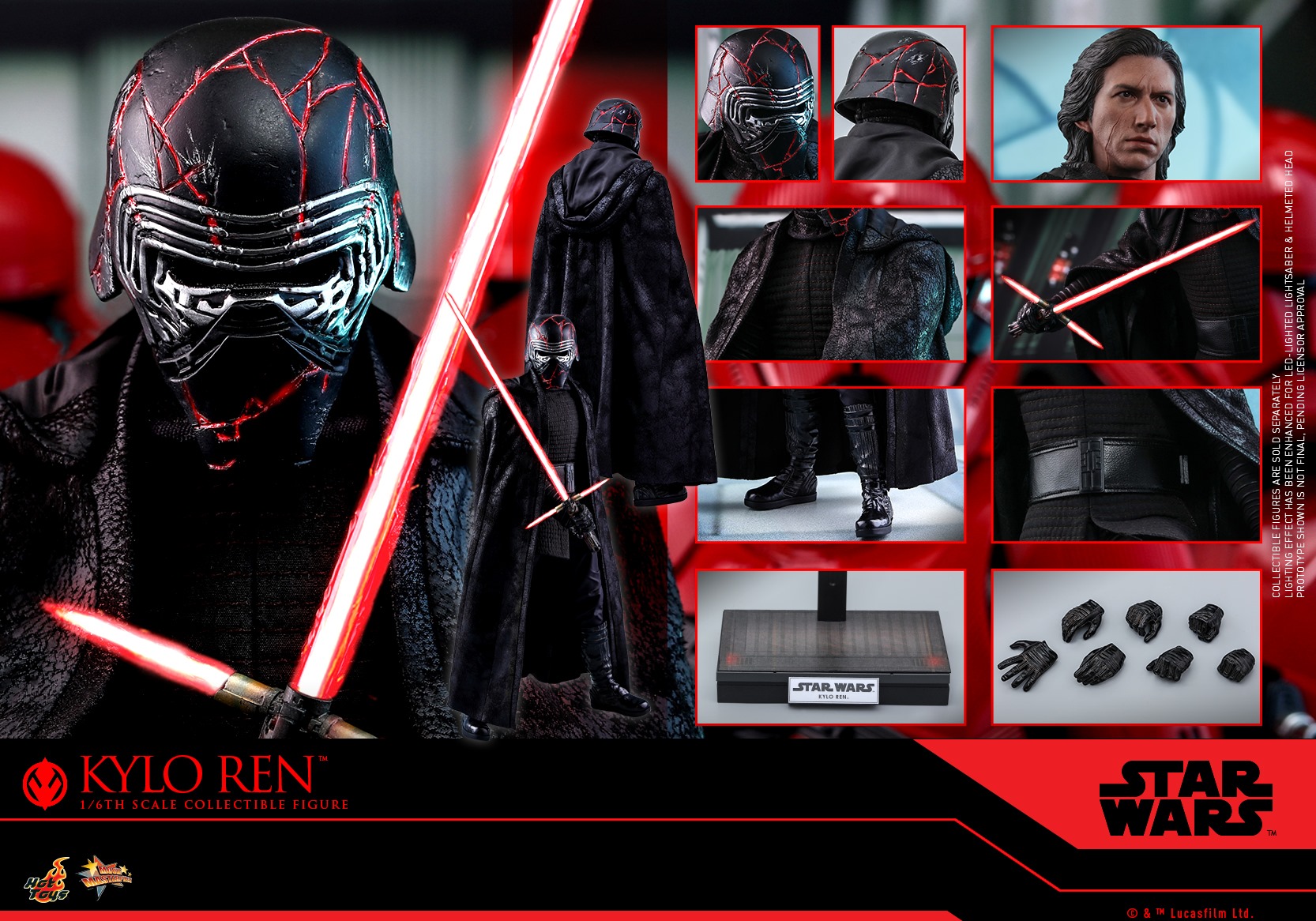 Hot Toys MMS560 Star Wars: The Rise of Skywalker 1/6 Kylo Ren