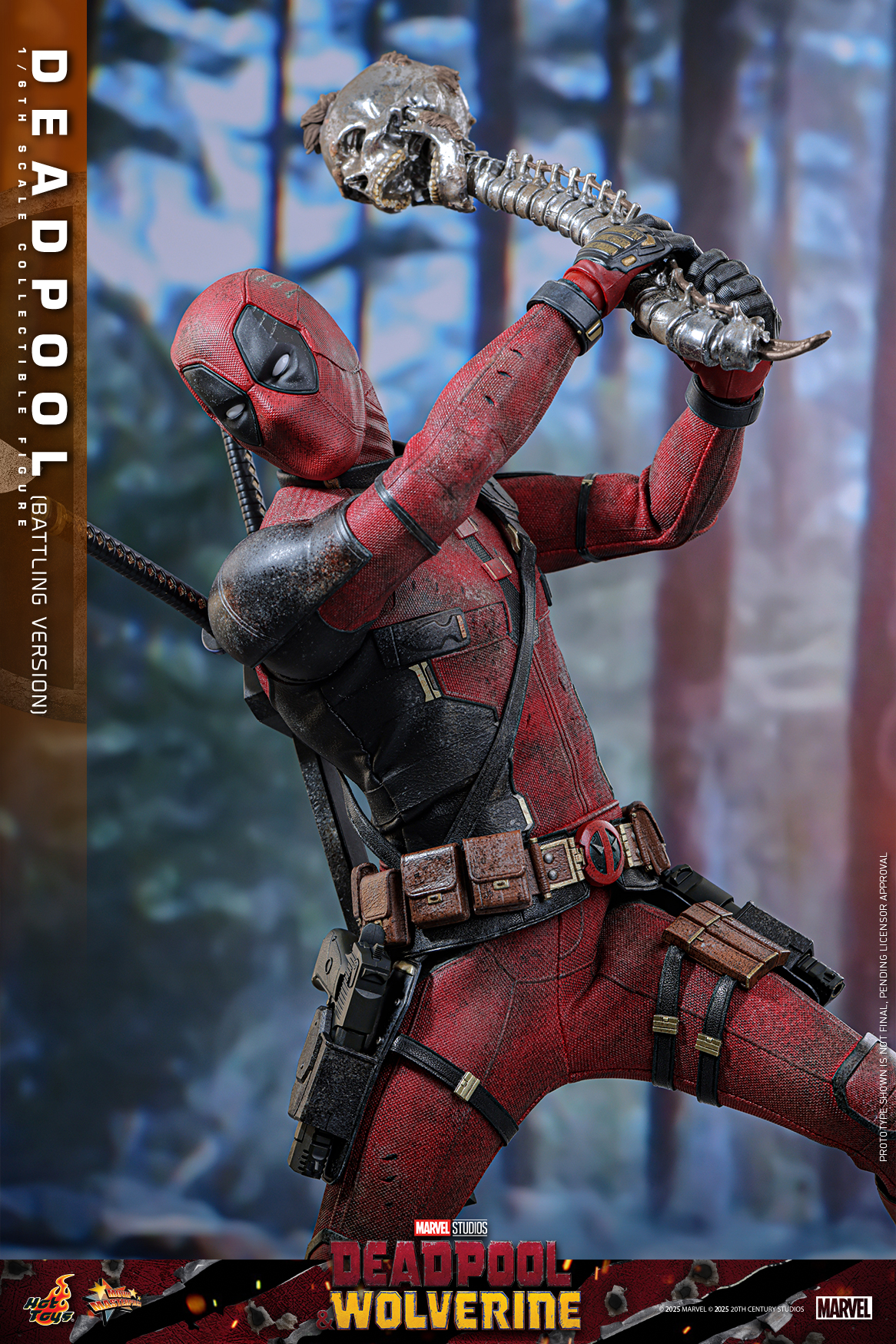 Hot Toys MMS782 Deadpool & Wolverine - Deadpool (Battling Version)