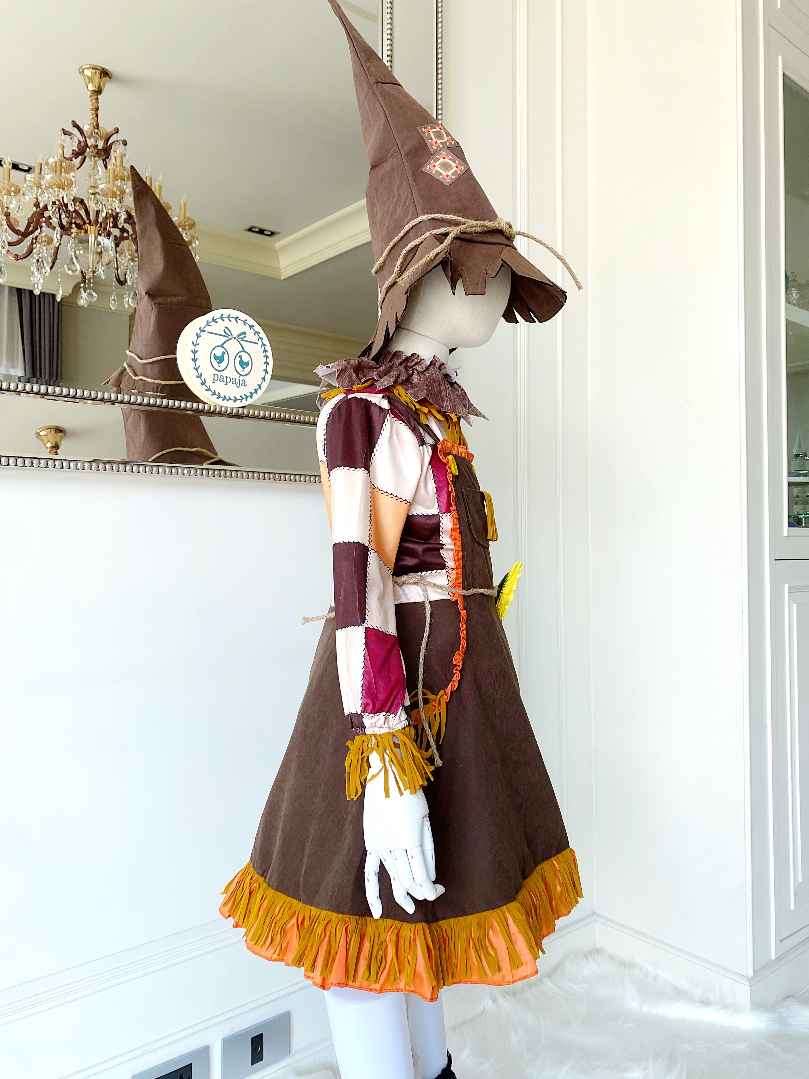 (HW) ชุดฮาโลวีน&คอสเพลย์ ชุดเอลฟ์ รุ่นสีเอิร์ธโทน (Elf) พร้อมหมวก ถุงเท้าและของตกแต่ง