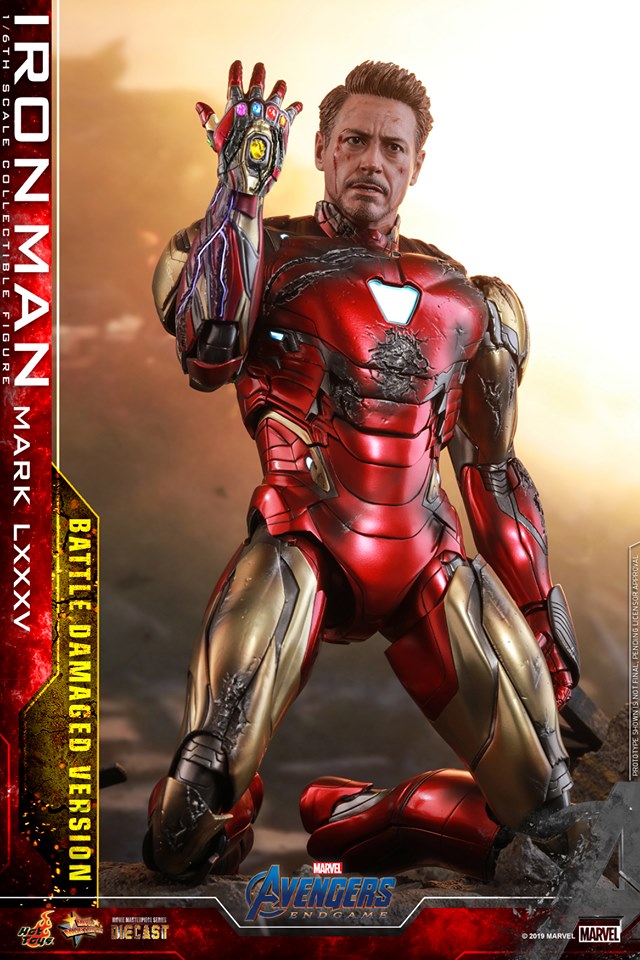 Hot Toys MMS543D33 Avengers: Endgame - Iron Man Mark LXXXV (Battle Damaged Version)