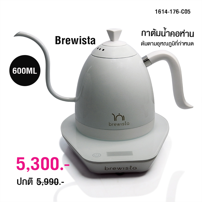Brewista Artisan 600mL Gooseneck Variable Temperature Kettle 1614-176