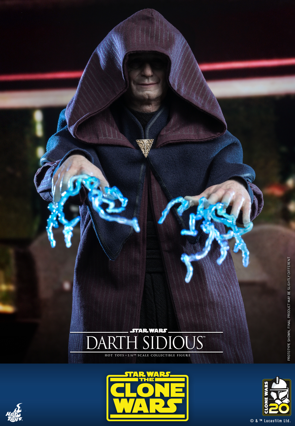 Hot Toys TMS102 1/6 Star Wars: The Clone Wars™ - Darth Sidious™