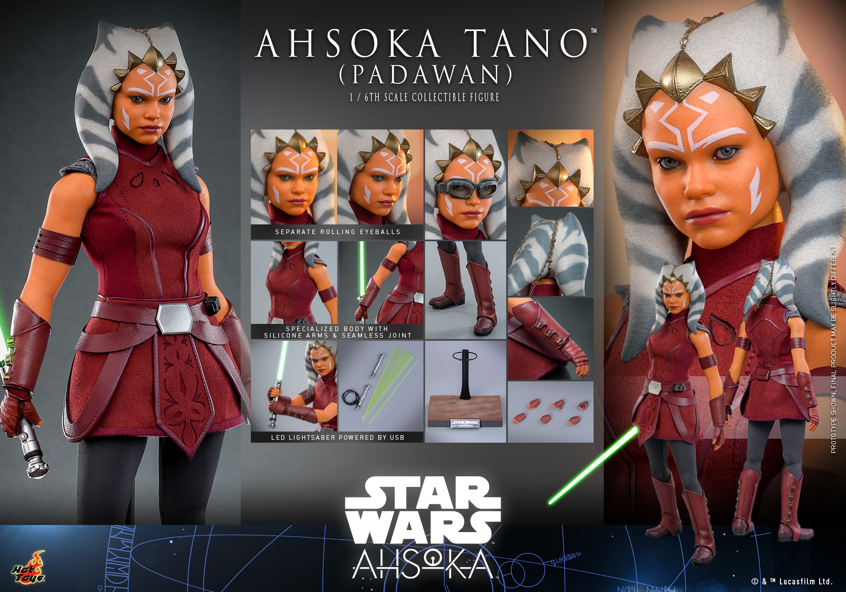 Hot Toys TMS123 1/6 Star Wars: Ahsoka™ - Ahsoka Tano™ (Padawan)