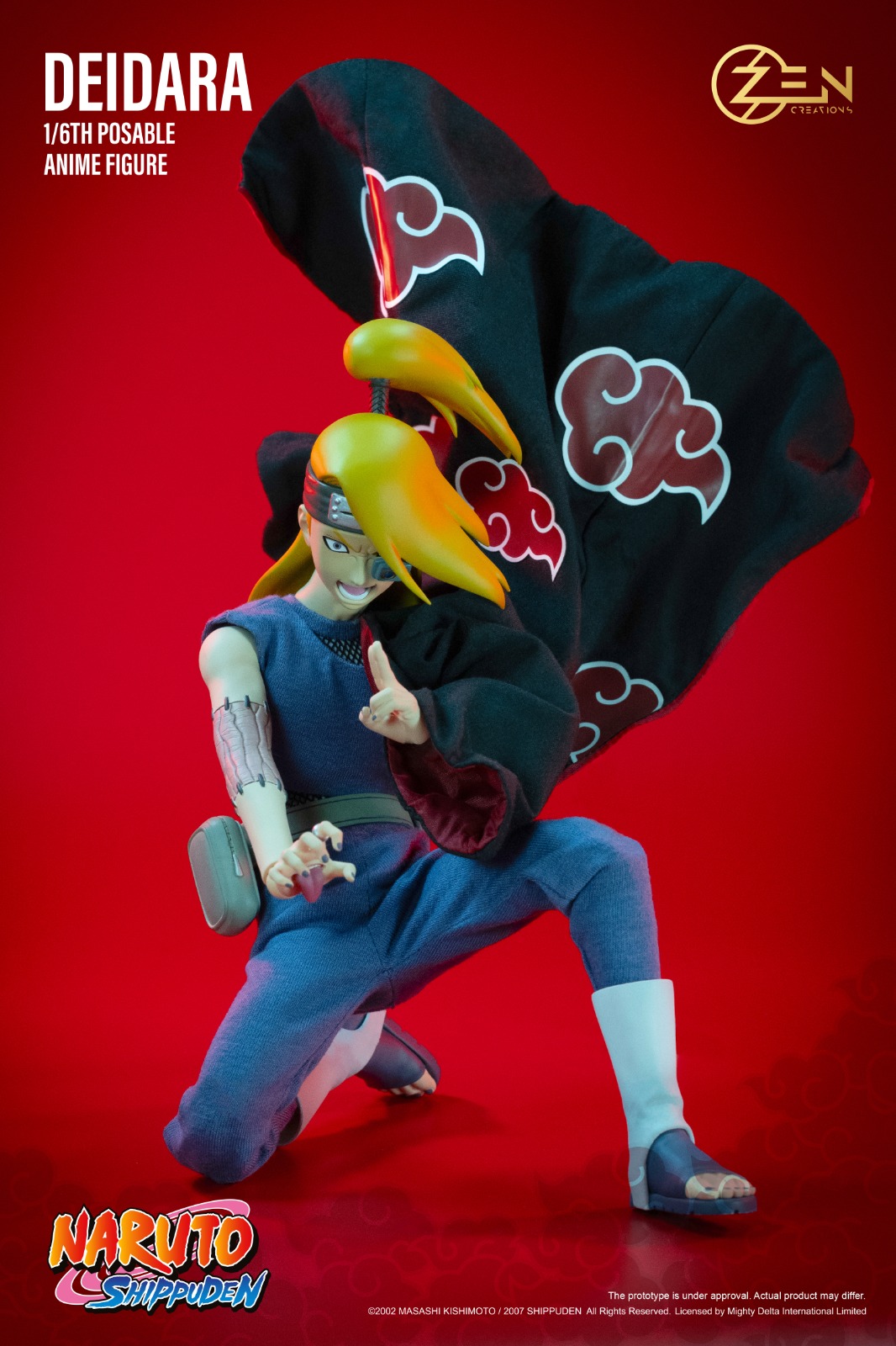 Zen Creations PAF004S Posable Anime Figure (PAF) Deidara (Standard Version)