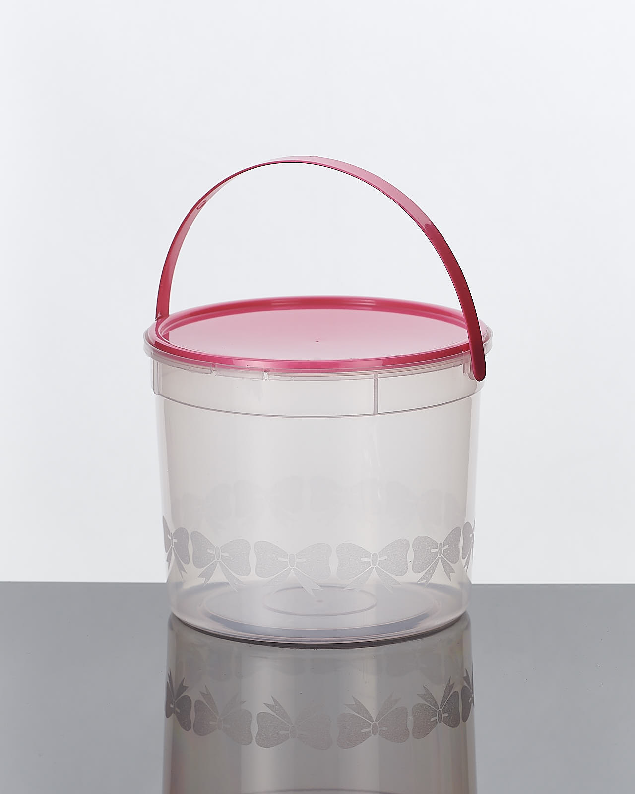 ถังโบว์ใหญ่ ขนาด 1500ml + ฝา + หู จำนวน 12ชุด