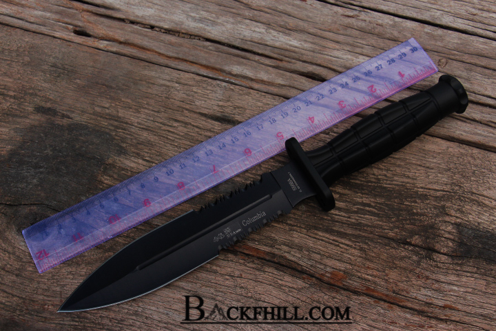 มีดใบตาย COLUMBIA รุ่น 5568A ใบมีด 2 คม โคนใบเลื่อย พร้อมซองแข็ง