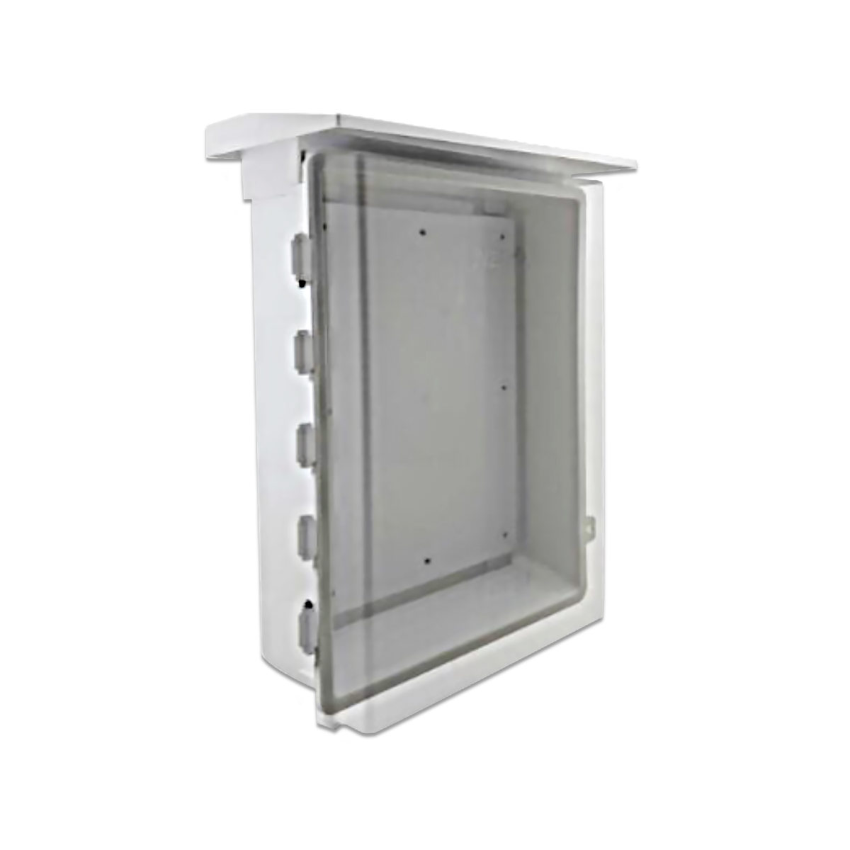 NANO ตู้กันฝน ขนาด 15x21x8" สีขาว(ฝาใส) รุ่น NANO-104CW (1 ชิ้น/กล่อง)