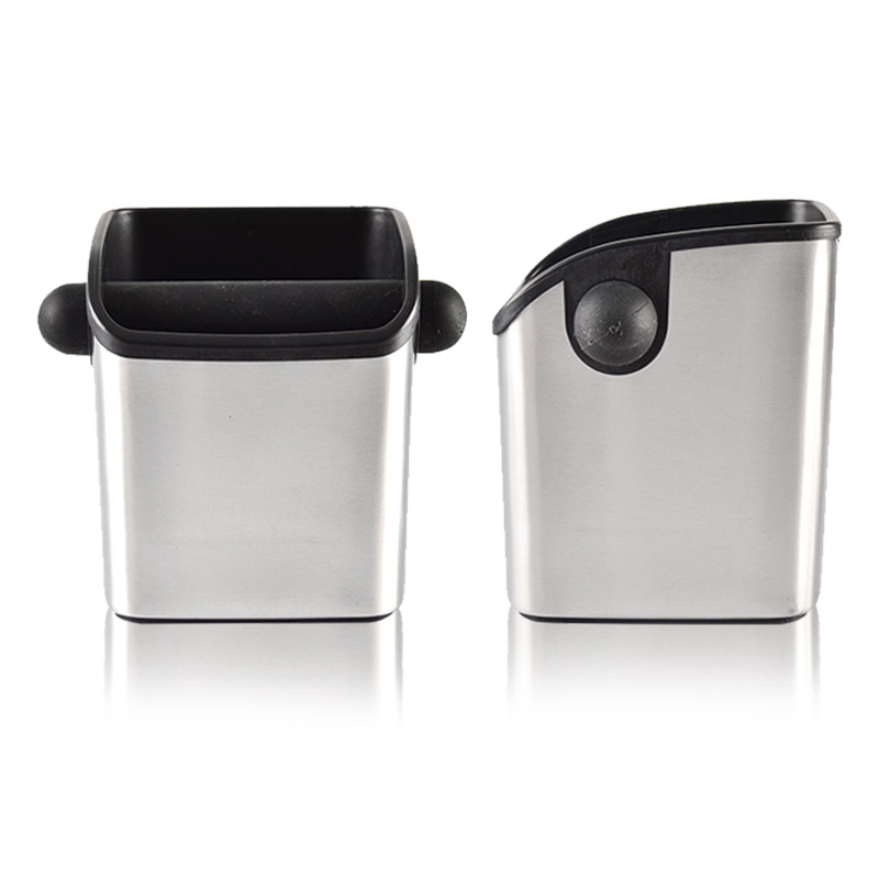 Square Stainless steel knock box mini