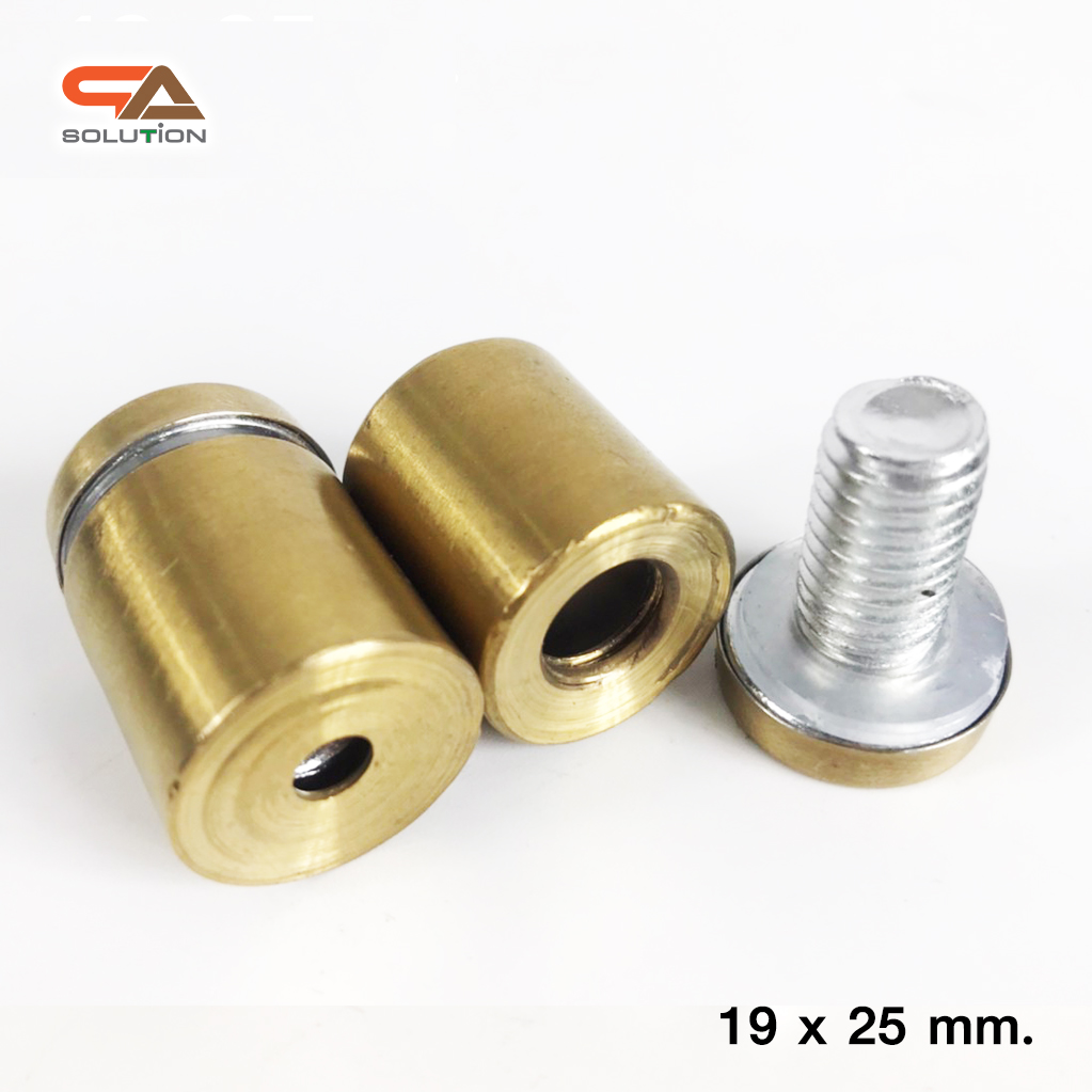 หมุดลอยสแตนเลส สีทอง ยึดกรอบภาพอะคริลิค หรือหมุดยึดกระจก (สั่งขั้นต่ำ 12 ตัว)