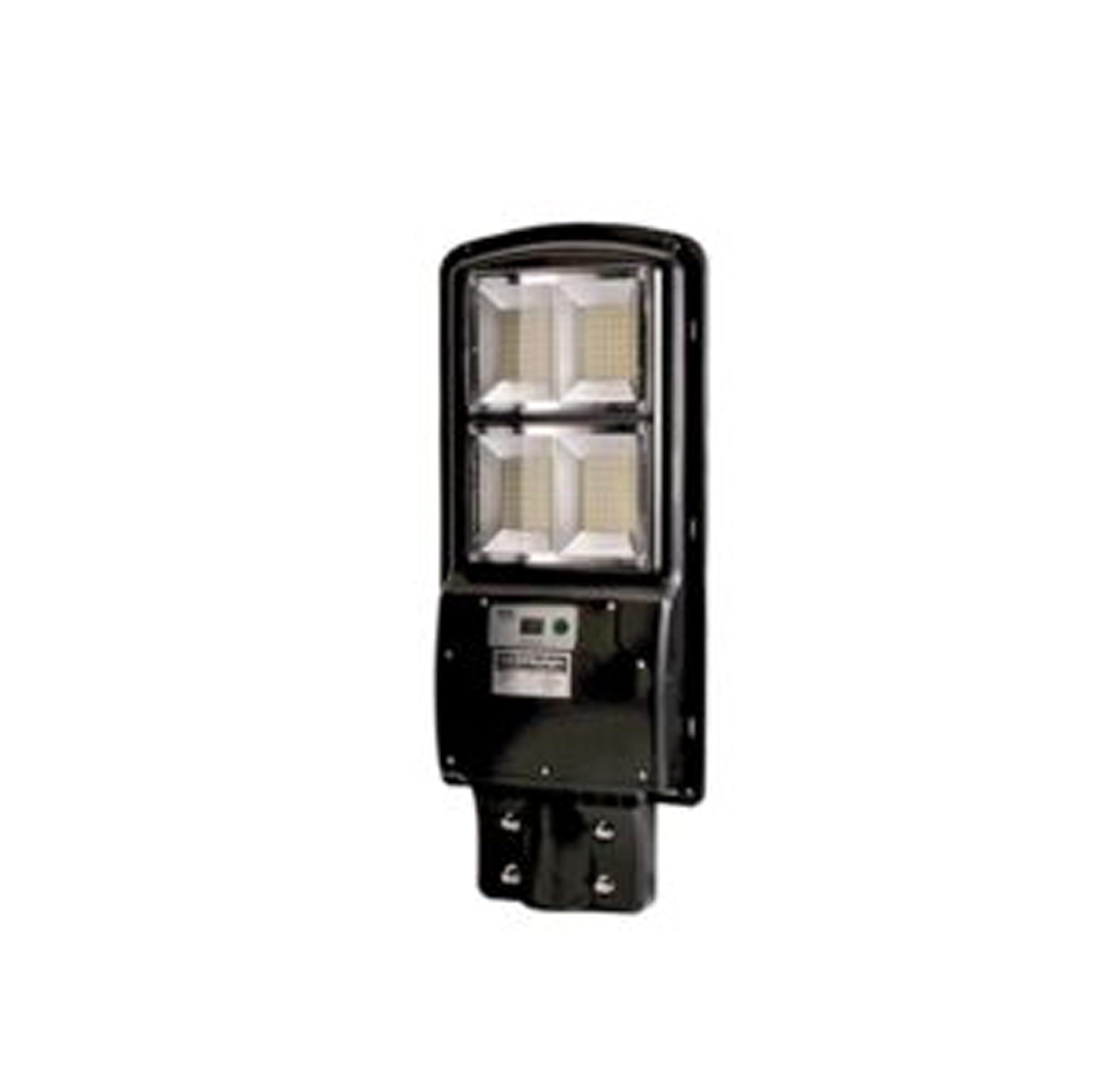 Lampo โคมไฟถนนโซล่าเซลล์ LED 100W 6500K พร้อมขา รุ่น KUSH แสงสีขาว