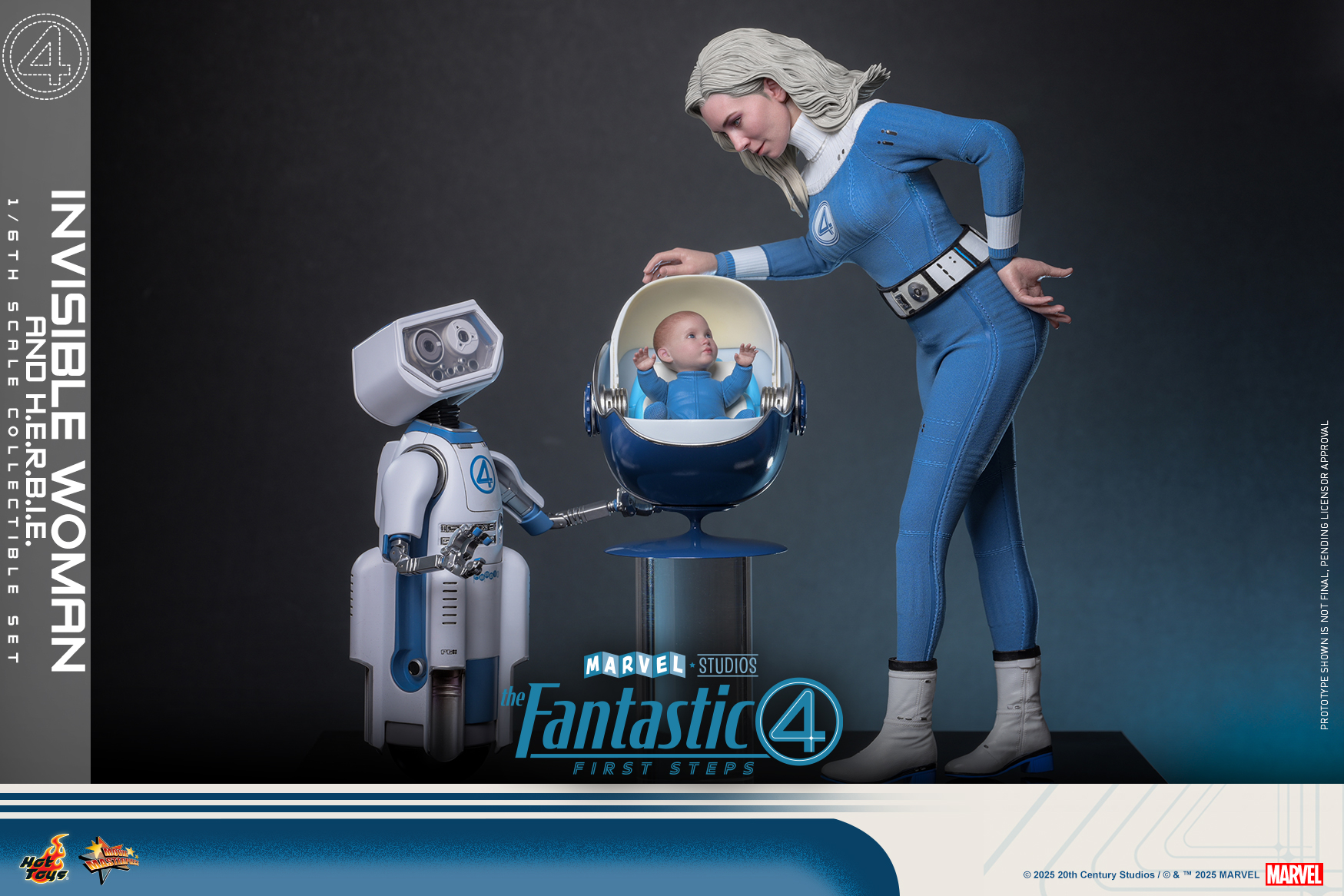 25/08/2568 Hot Toys MMS824 The Fantastic Four: First Steps - Invisible Woman and H.E.R.B.I.E.