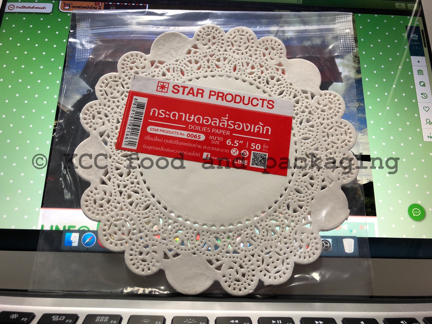 กระดาษดอลลี่ 6.5 นิ้ว (50ชิ้น)