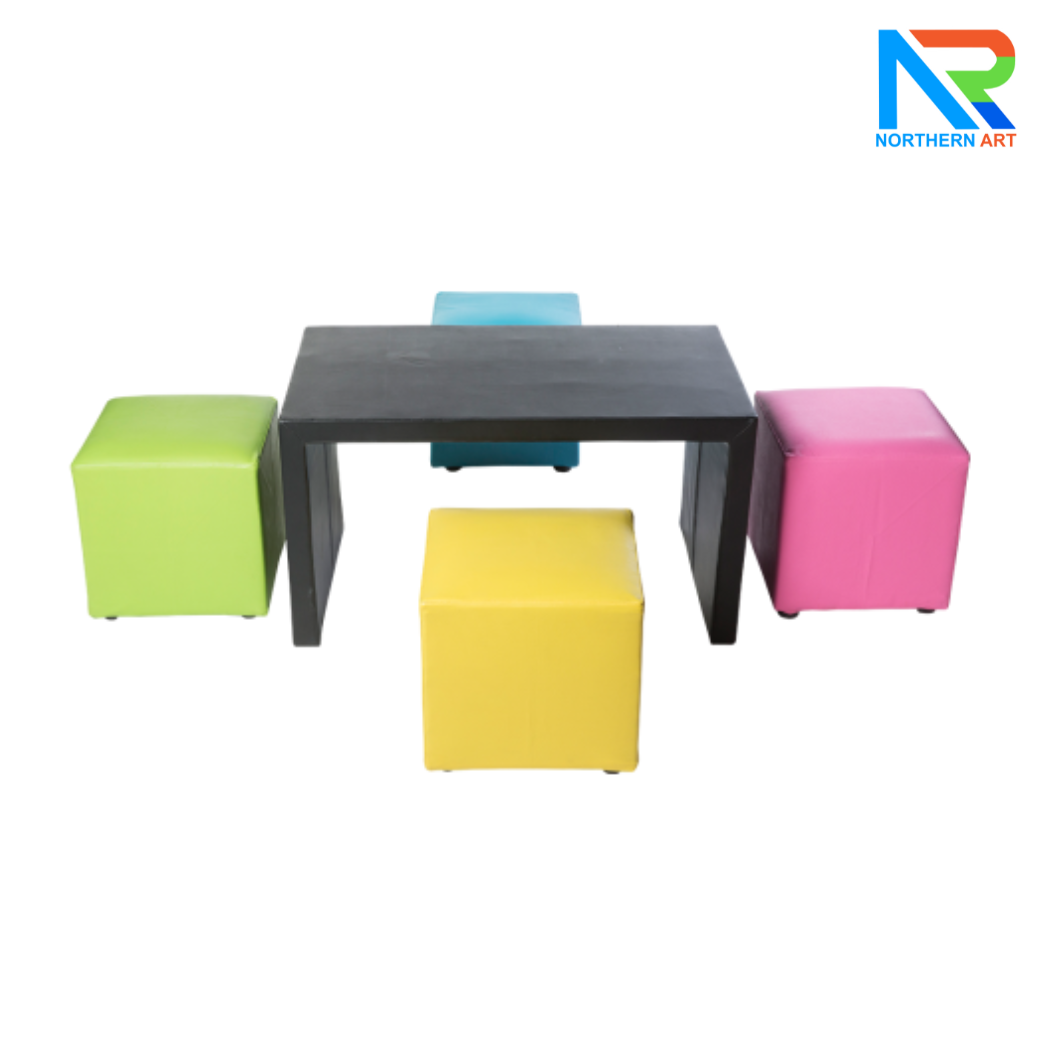 เช่าชุดโต๊ะทรงตัว U หุ้มหนังทั้งตัว พร้อมเก้าอี้ 4 ตัว (เก้าอี้มีหลายแบบให้เลือก)