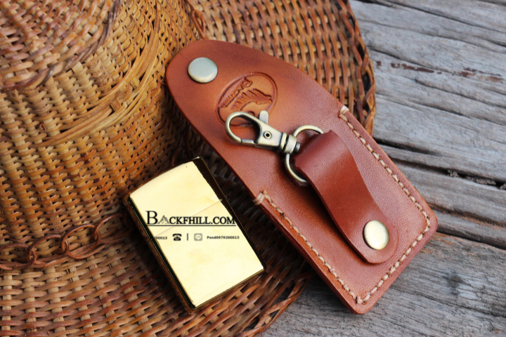 ซองหนังใส่ ZIPPO ซองหนังแท้สำหรับใส่ไฟแชค ZIPPO HANDMADE 100% By BACKFHILL.