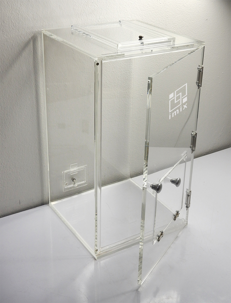 กล่องเก็บเสียง IMIX ฝาเปิดด้านบน-ฝาสไลด์เปิด 28x28x58cm.