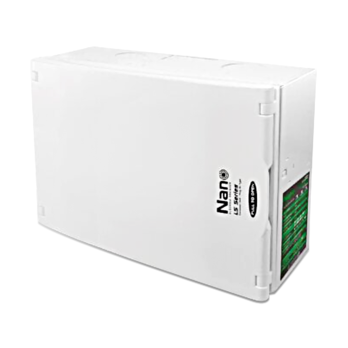 NANO ตู้คอนซูมเมอร์ยูนิต (LS Series-Plug on) MCB 2 Pole 10kA+ลูกย่อย 12 ลูก ฝาขาว