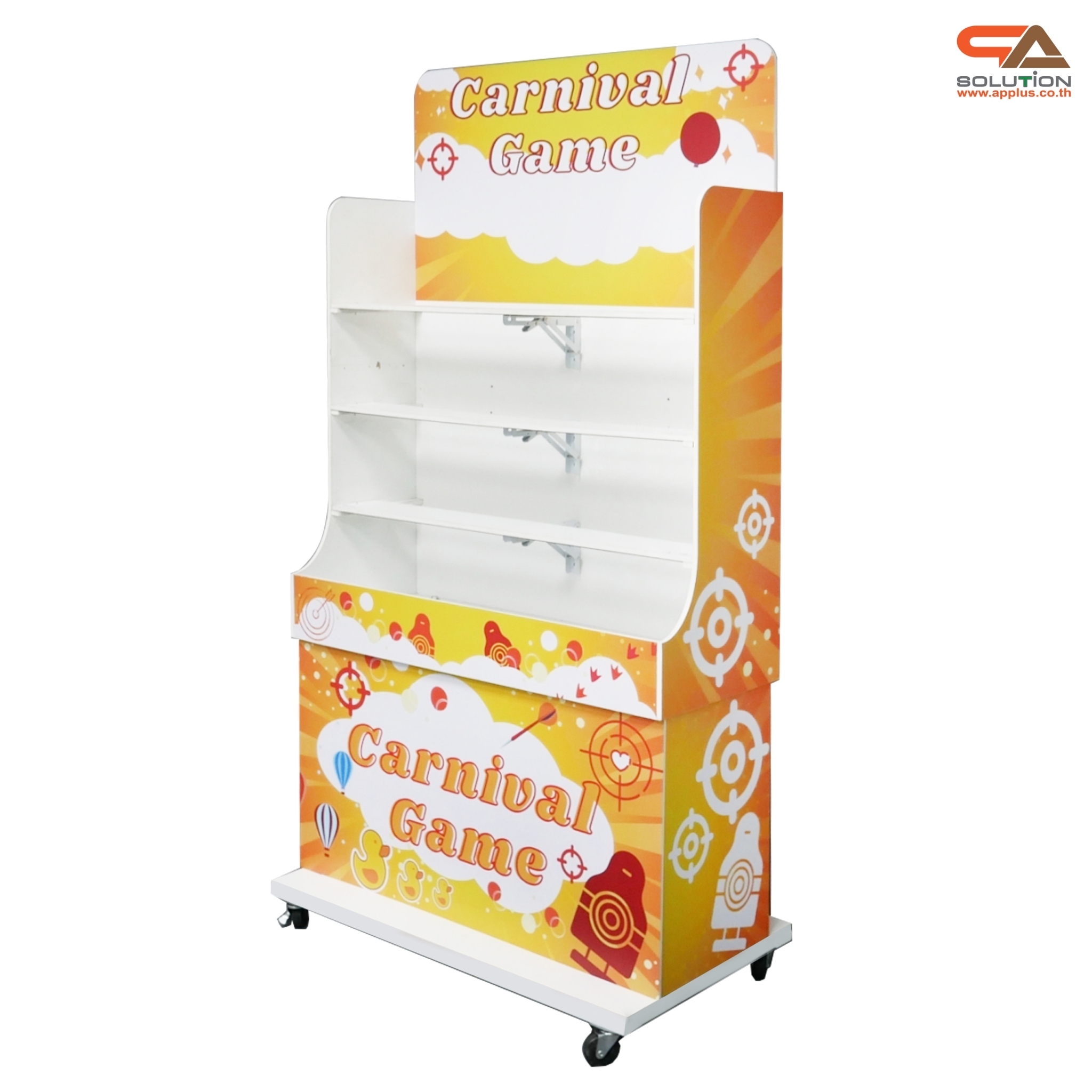 เกมส์ CARNIVAL GAME ปาตุ๊กตา ขนาดโครง (W) 90 x (L)50 x (H)176 cm. พร้อมตุ๊กตา 18 ตัว และบอลโฟม 12 ลูก