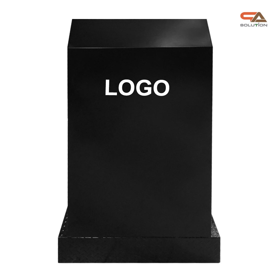 โพเดียมรปภ. เหล็กรุ่น GR-03 ขนาด (W) 85 x (L) 85 (H) 135 ซม. พร้อมช่องใส่เอกสาร ขนาดA4 พื้นเหล็กลายกันลื่น แข็งแรงทนทาน ( สั่งผลิตสีที่ต้องการได้)