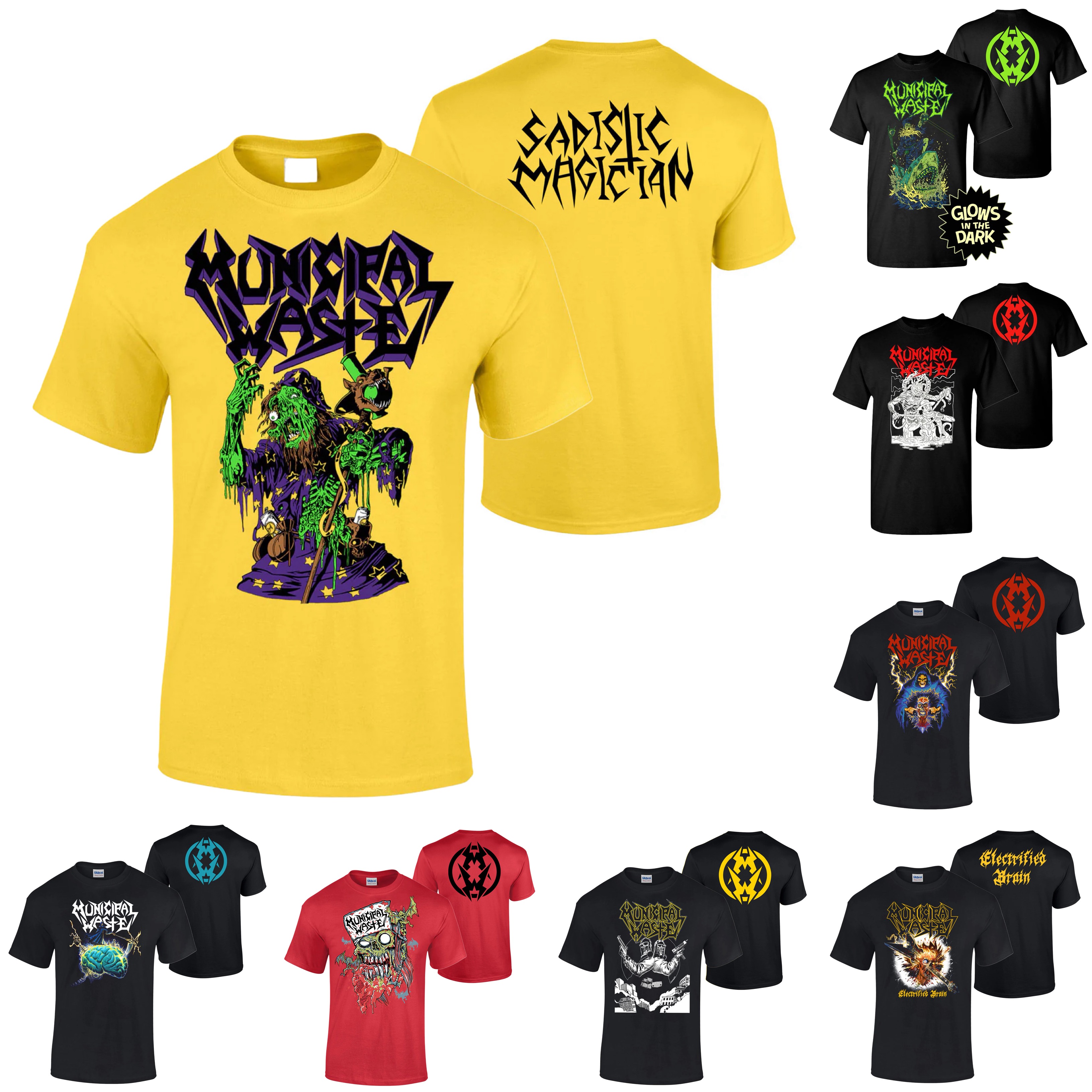 🇺🇸[PREORDER] เสื้อวง MUNICIPAL WASTE T-SHIRT รวมลายสุดฮิต ลิขสิทธิ์แท้จาก USA