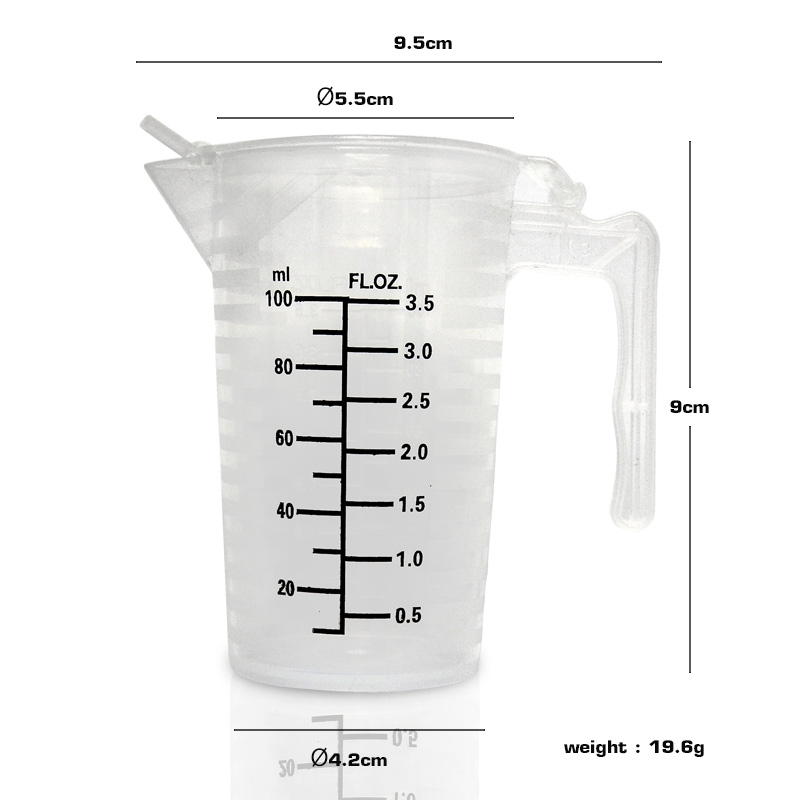 PP measuring cup with lid 100ML