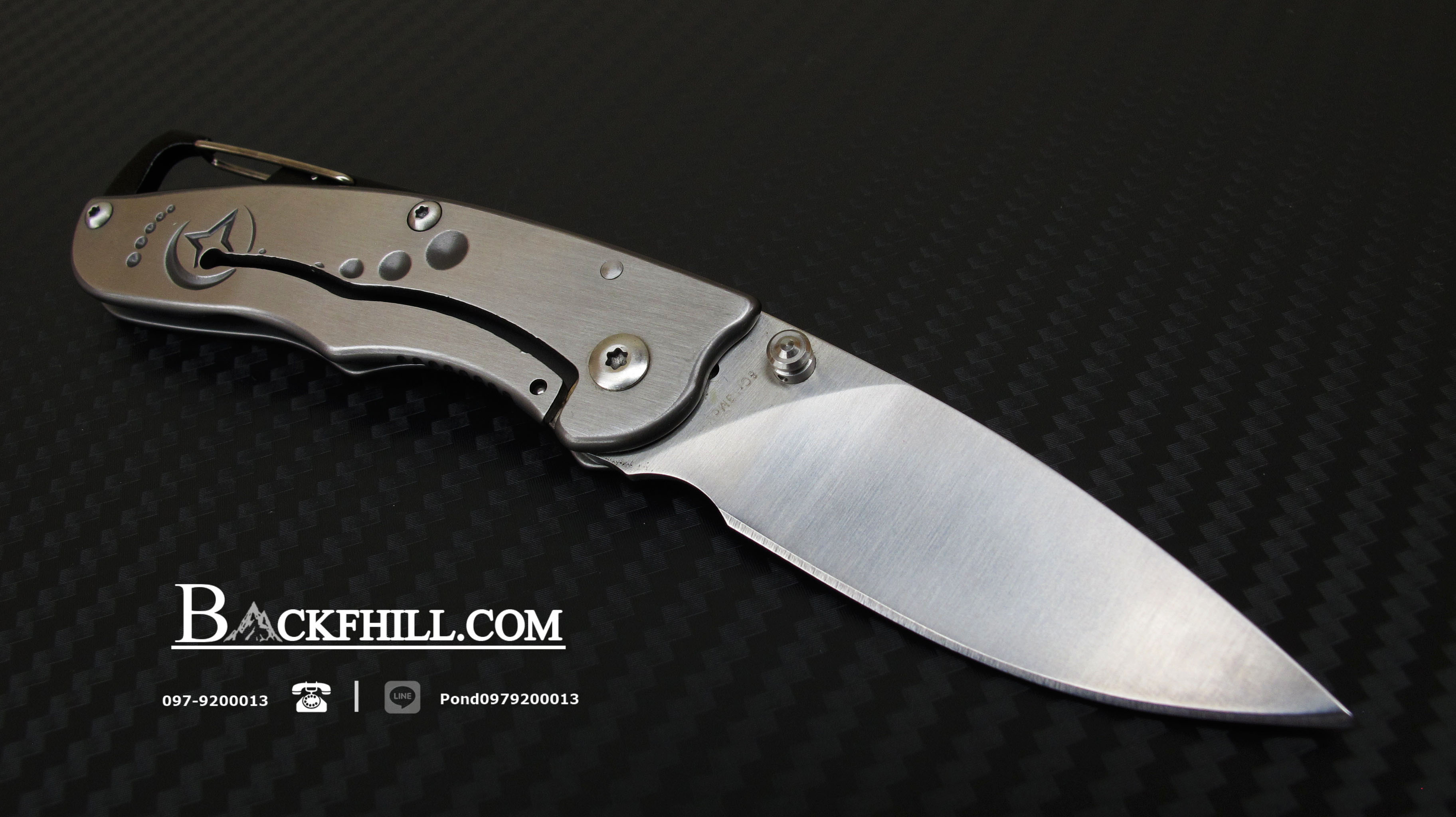 มีดพับ ENLAN รุ่น MO5GD Stainless Steel 8Cr13MOV ของแท้ 100 % สีเงิน