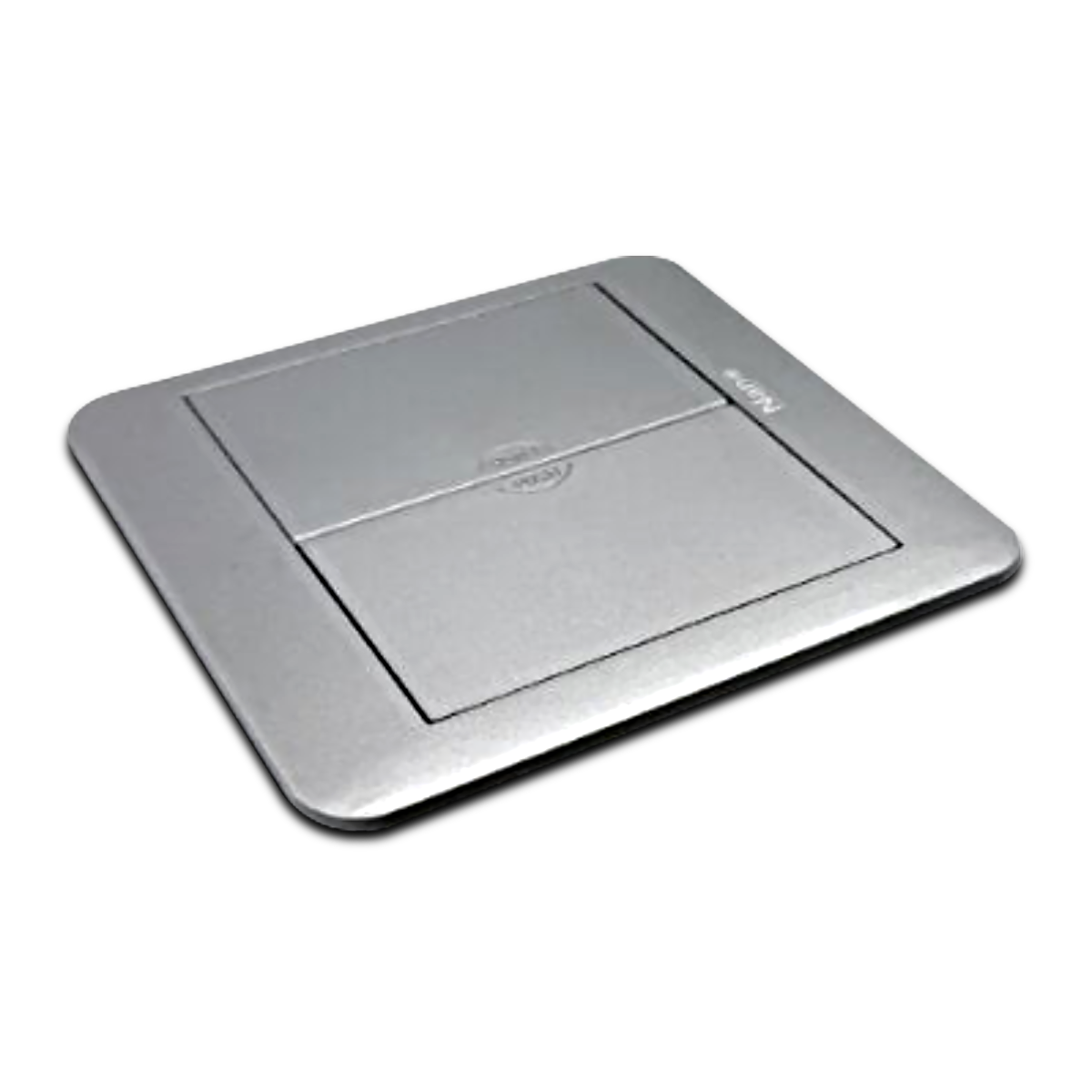 NANO เต้ารับฝังพื้น 6 ช่องฝาปิดแบบพับ Floor outlet double duplex (ไม่รวมเต้ารับ) รุ่น NN-FLD04S