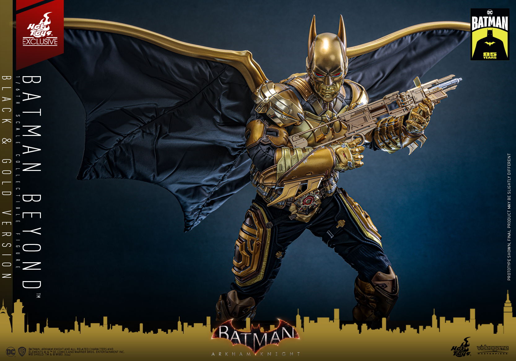 Hot Toys VGM64 Batman: Arkham Knight - Batman Beyond (Black & Gold Version) [Hot Toys Exclusive]
