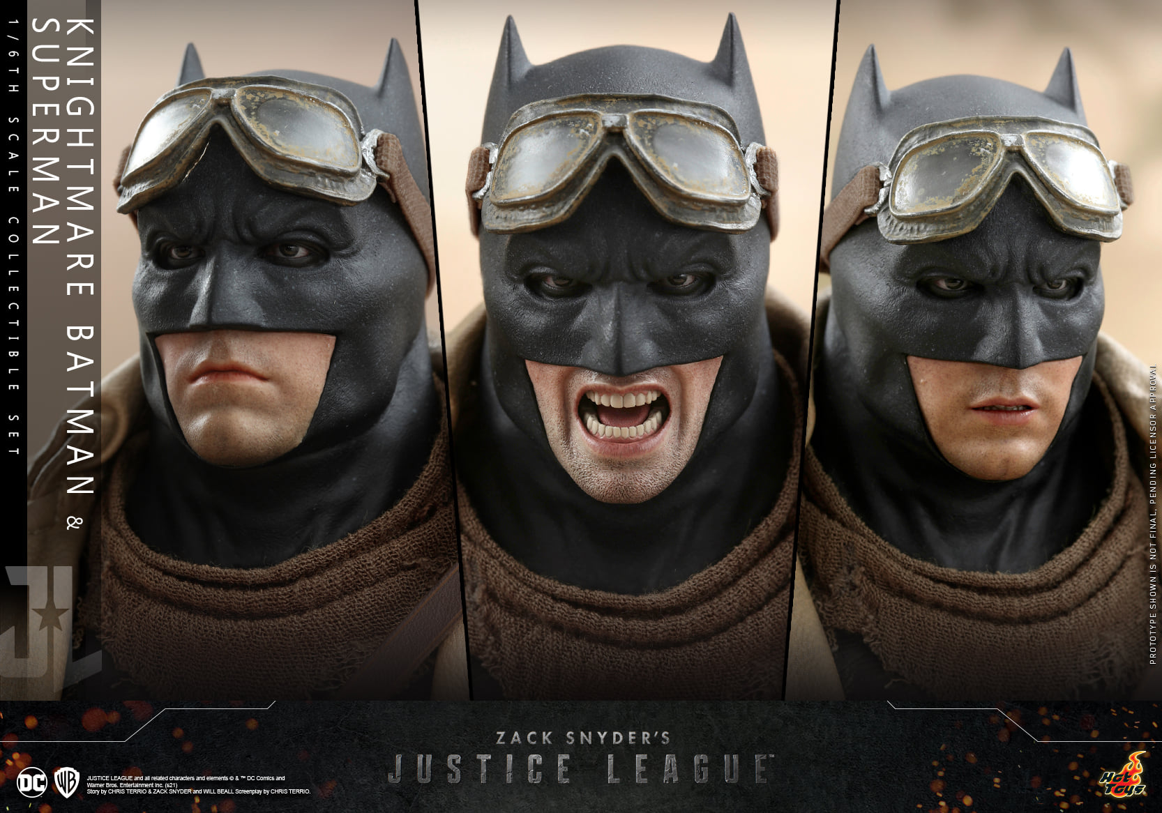 Hot Toys TMS038 1/6 Zack Snyder's Justice League - Knightmare Batman and Superman