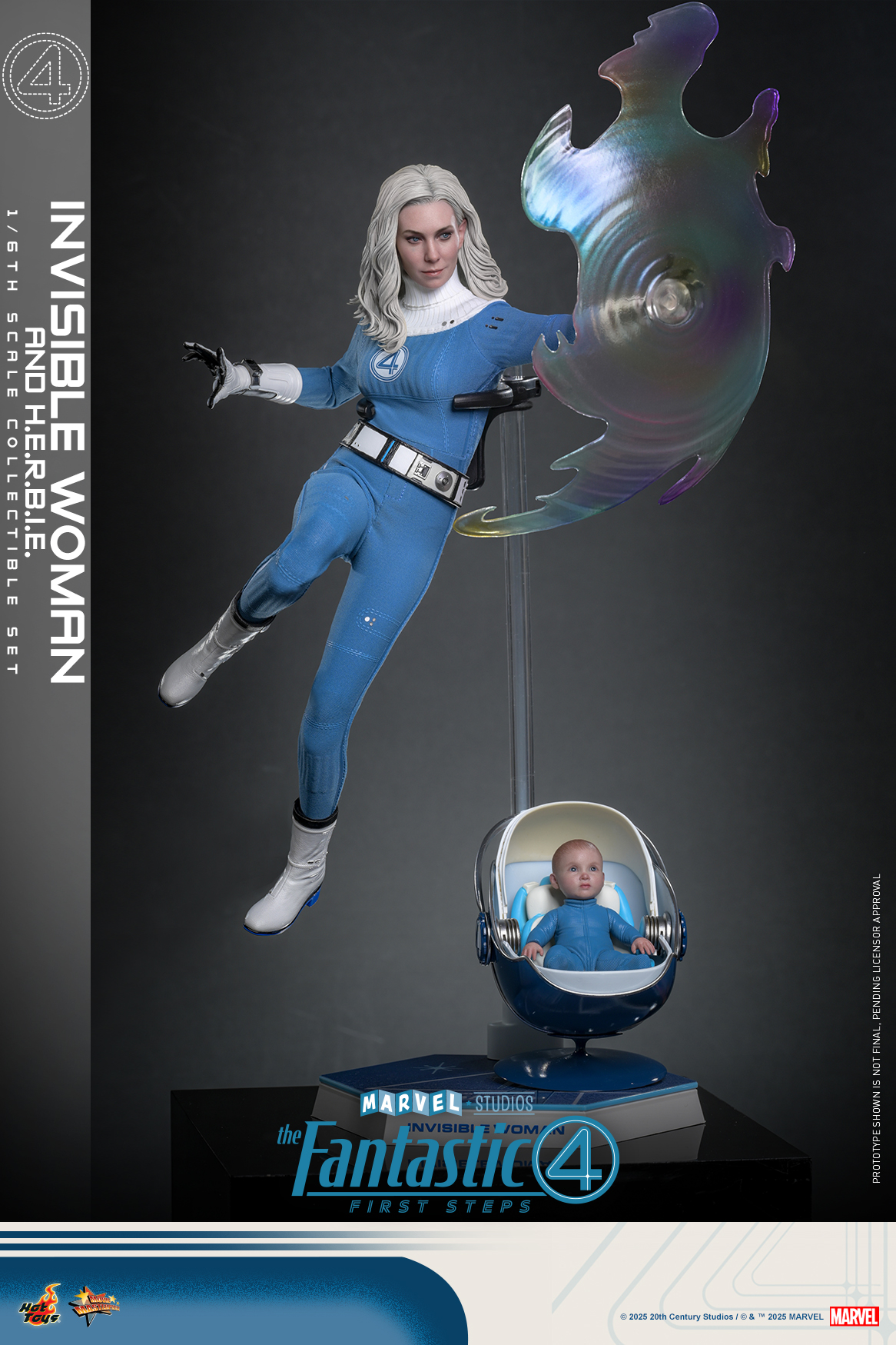 25/08/2568 Hot Toys MMS824 The Fantastic Four: First Steps - Invisible Woman and H.E.R.B.I.E.