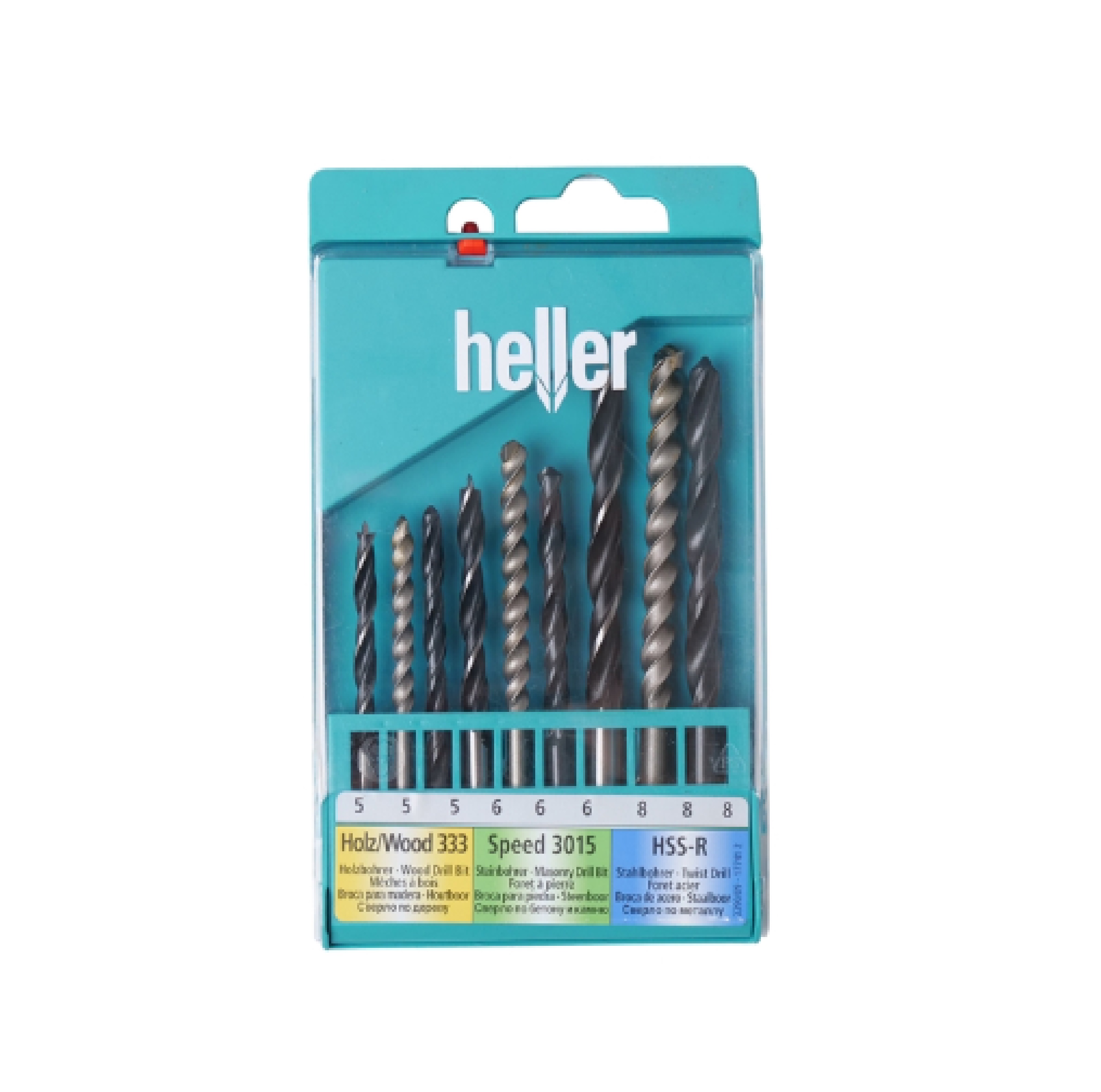HELLER ชุดดอกสว่านเจาะรวม 9 ชิ้น