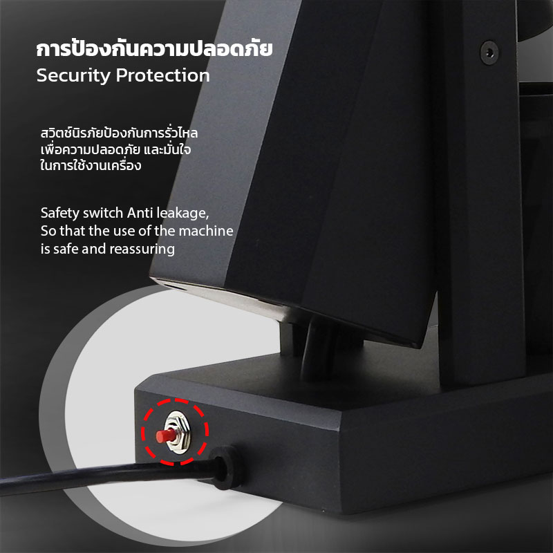 เครื่องบดกาแฟ เอเพรสโซ่ A1 PRO เฟืองบดคอปเปอร์ทรงกรวย 8 แฉก Ø40 มม. | APRESSO