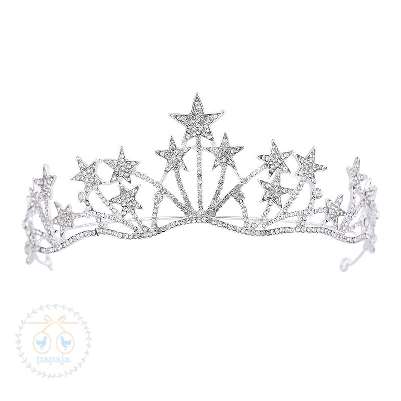(No. 171) มงกุฏเทียร่าเพชรรูปดาวกระจาย เก๋ๆ โมเดิร์น
