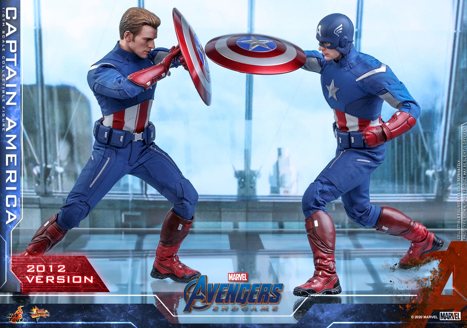 Hot Toys MMS563 Avengers: Endgame - Captain America (2012 Version)