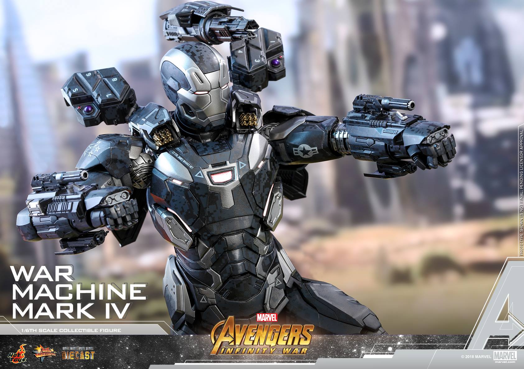 Hot Toys MMS499D26 AVENGERS: INFINITY WAR 1/6 WAR MACHINE MARK IV