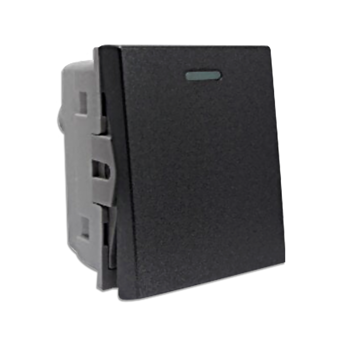 NANO สวิตช์ 1 ทาง 16A 250V ขนาด 1.5 ช่อง Urban series สีดำ รุ่น UR-SW102B (20 ชิ้น/กล่อง)