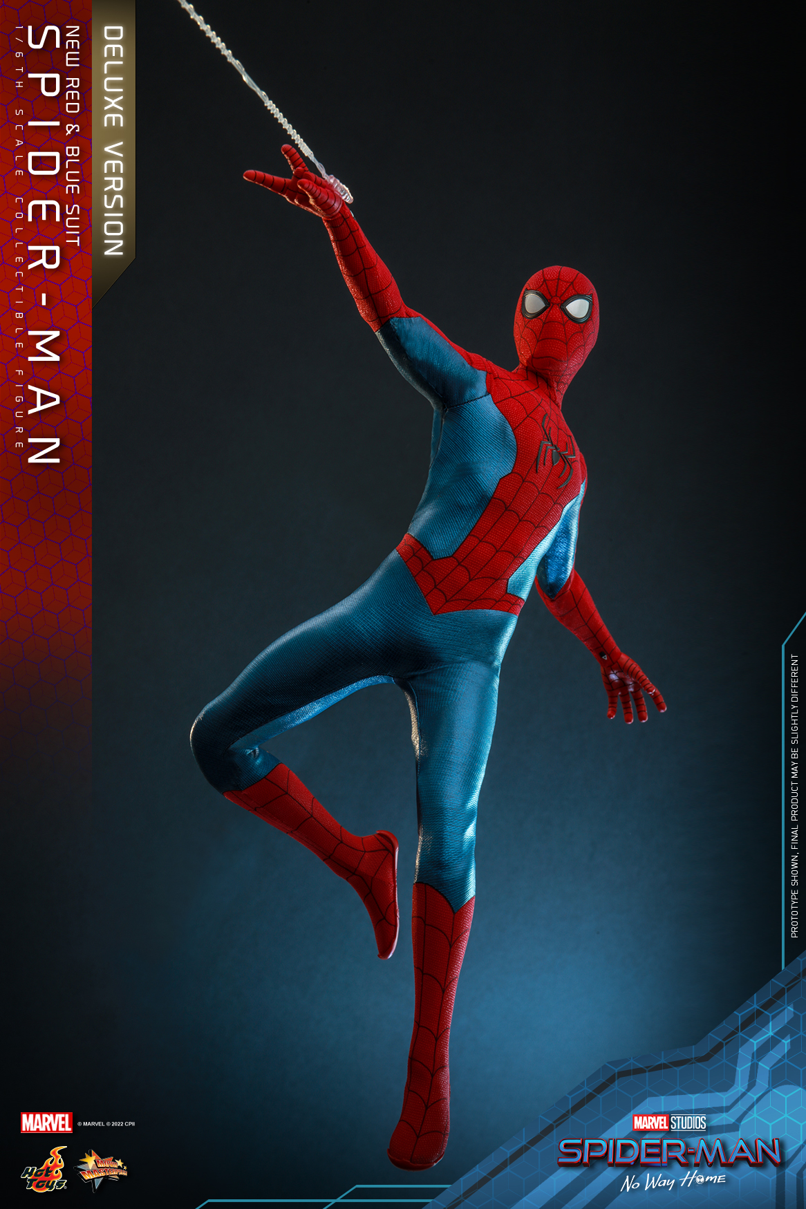 Hot Toys MMS680 1/6 Spider-Man: No Way Home - Spider-Man (New Red and Blue Suit) [Deluxe Version]