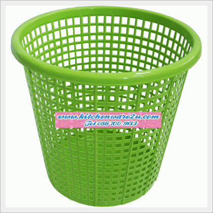 P05484 ตะกร้าผ้ากลม เกรดเอ (กว้าง 28.5 ยาว 28.5 สูง 27 cm) สีหวานสด 224/k(ราคาส่งต่อ 12 ใบ)