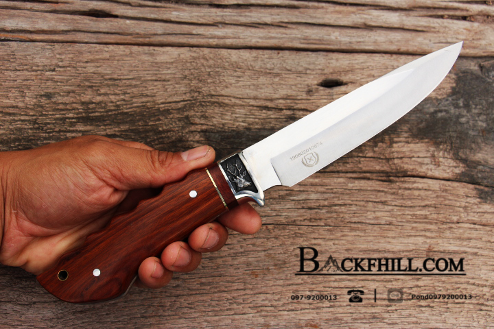 มีดใบตาย COLUMBIA รุ่นB3184 ใบมีดทรงสวย ด้ามจับ ลายคลาสสิค ไม้อย่างดี พร้อมซองไนลอน