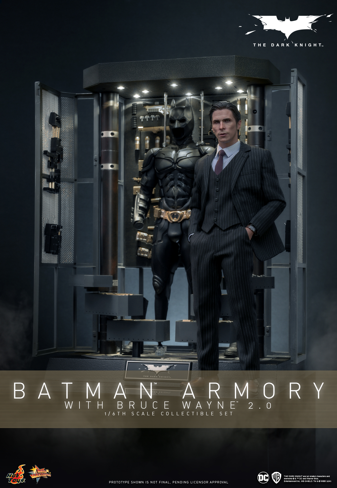 Hot Toys MMS750 The Dark Knight - Batman Armory with Bruce Wayne (2.0)