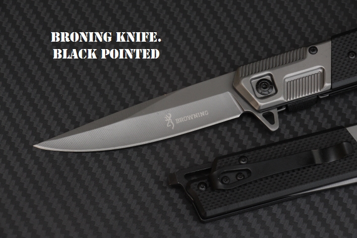 มีดพับ BROWNING BLACK POINTED ใบมีด 5Cr15mov ด้ามจับ G10