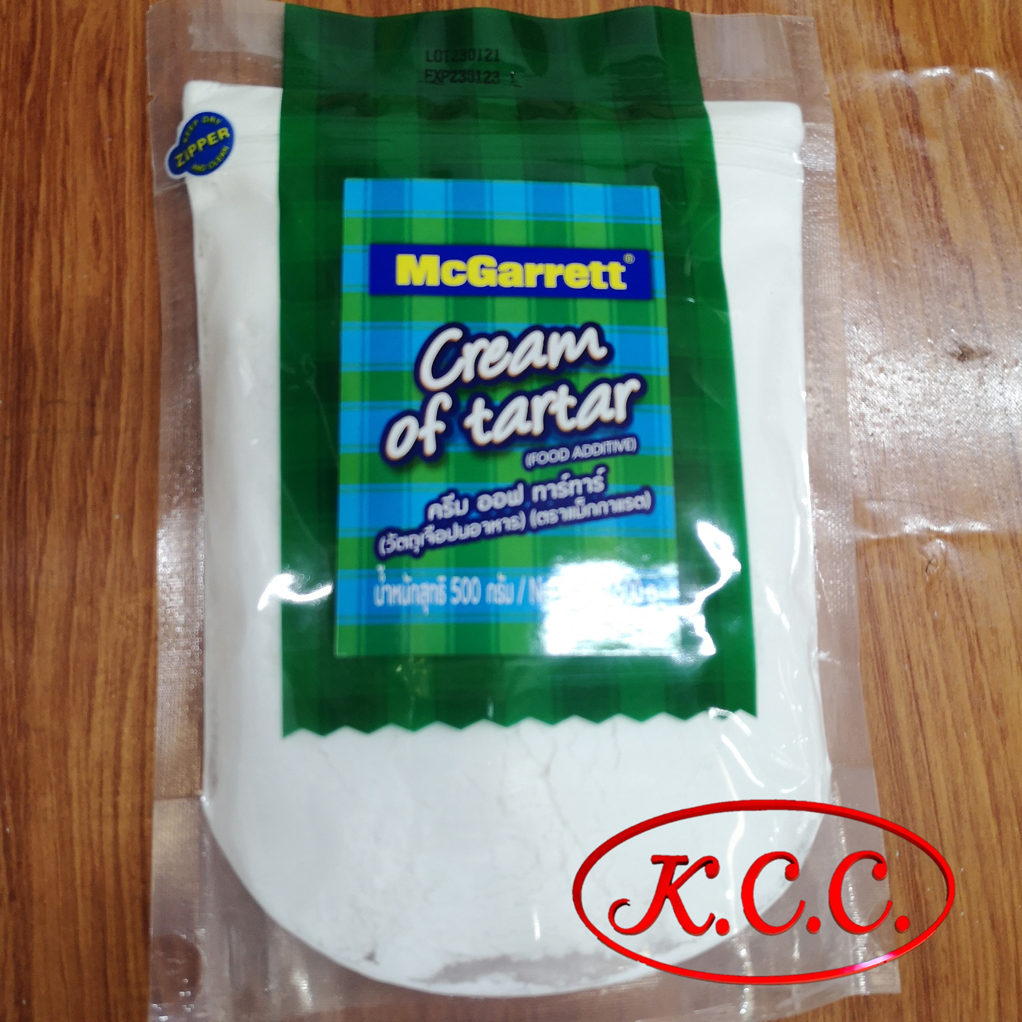ครีมออฟทาทาร์ Mcgarrette (Cream of Tartar) ขนาด 500 g. (ครีม ออฟ ทาทาร์) วัตถุเจือปนอาหาร