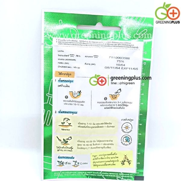 ถั่วลันเตาหวาน สวีทตี้ Suga pea (เจียไต๋)