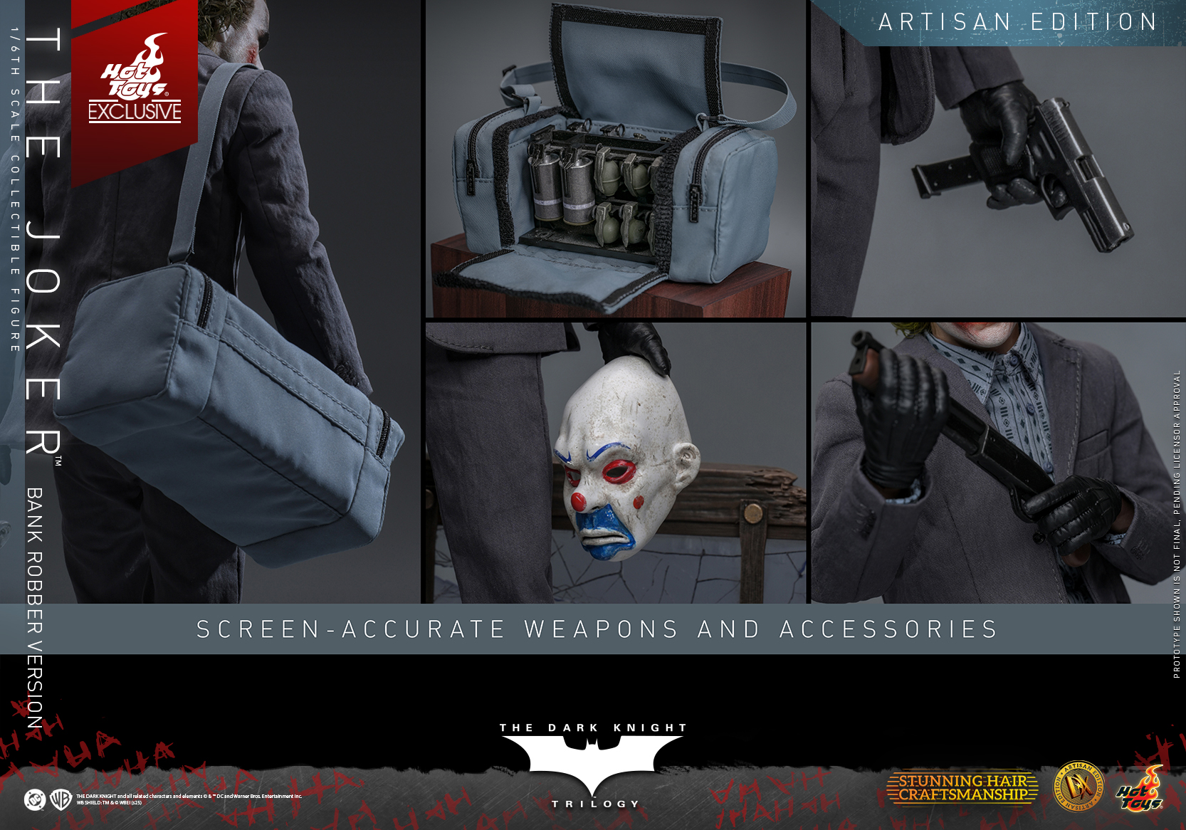 Hot Toys DX51AE The Dark Knight Trilogy - The Joker (Bank Robber Version) (Artisan Edition) [Hot Toys Exclusive]
