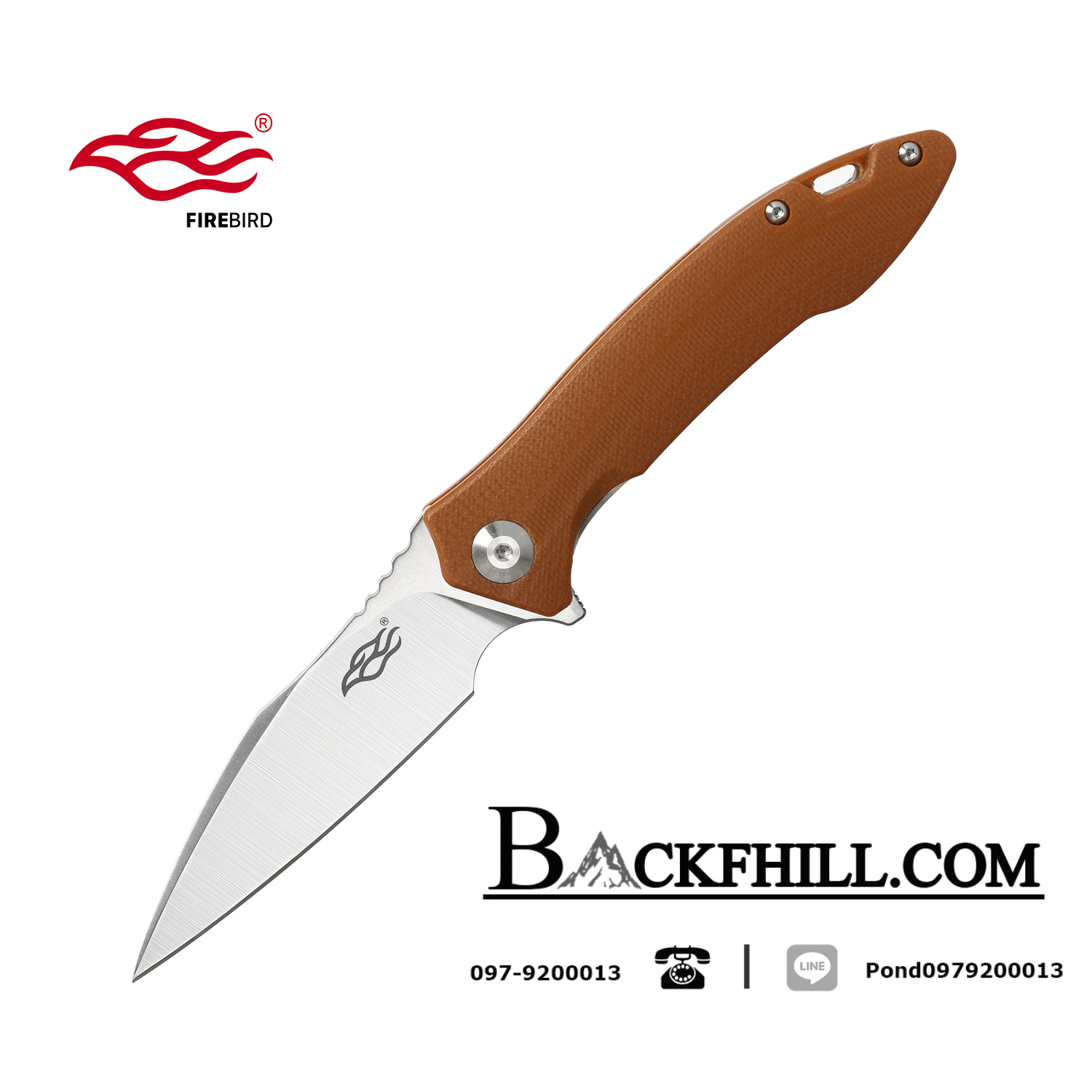 มีดพับ Ganzo กานโซ่ รุ่น FH51-BR / D2 Steel / ของแท้ 100%