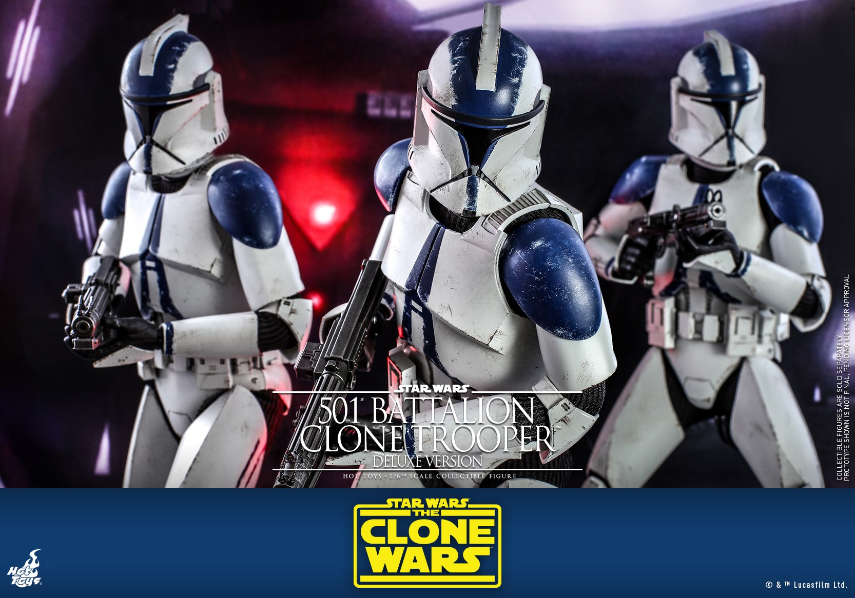 Hot Toys TMS023 1/6 Star Wars: The Clone Wars™ - 501st Battalion Clone Trooper™ (Deluxe Version)