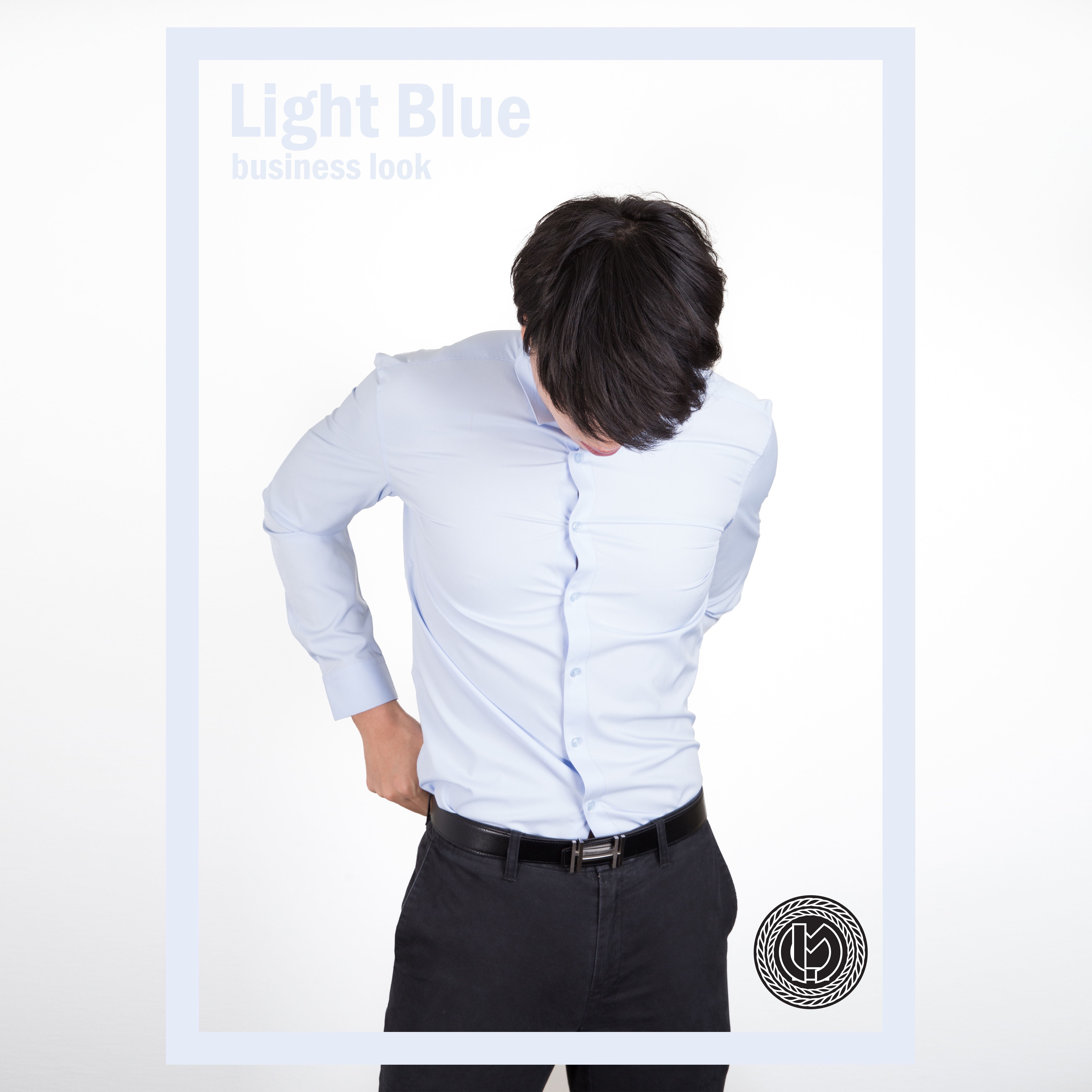 เสื้อเชิ้ตสีฟ้าอ่อน Light Blue Shirt (Standard Collar)