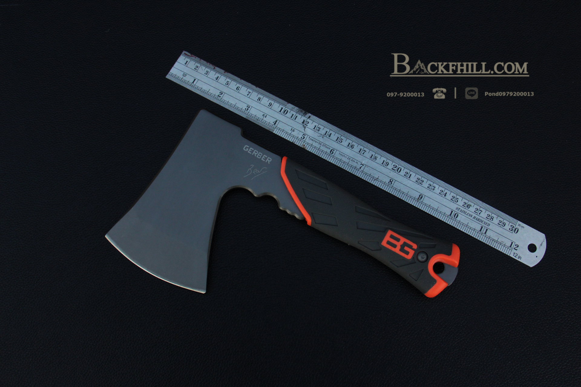 ขวานลุยป่า Gerber Bear Grylls Survival Hatchet ขนาด 9 นิ้ว พร้อมซองไนลอนอย่างดี