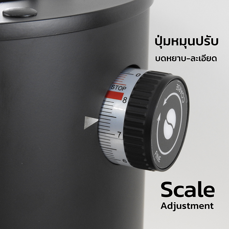 APRESSO A7 Digital coffee grinder with Dia.83mm Burrs and 1.5 kg Beans Jar-Free SCALE 200G