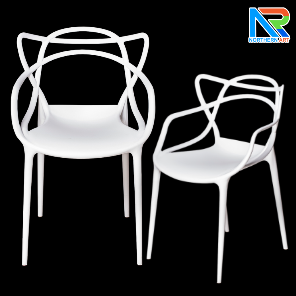 เช่าเก้าอี้ พลาสติกโพลีโพรพิลีน (PP) ทั้งตัว มี 2 สี สีขาวและสีดำ